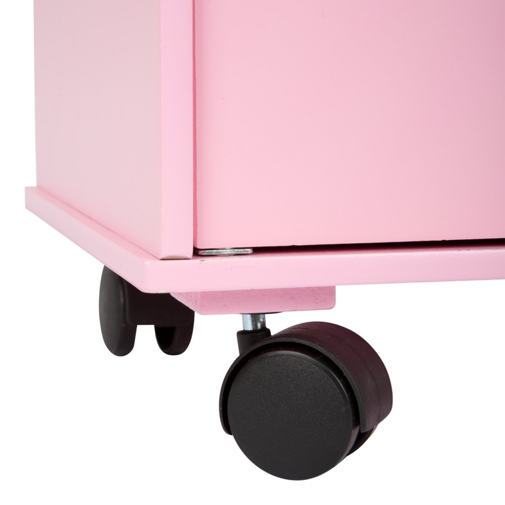 small foot Armadio in legno per bambole rosa - immagine 5