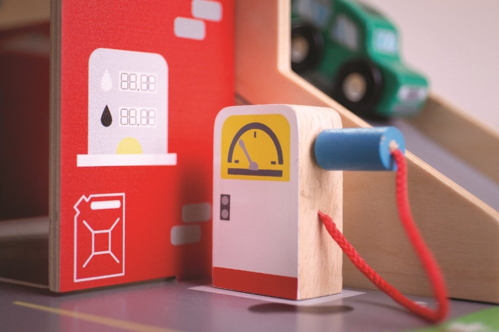 Bigjigs Toys Garaje con estacionamiento - Imagen 4