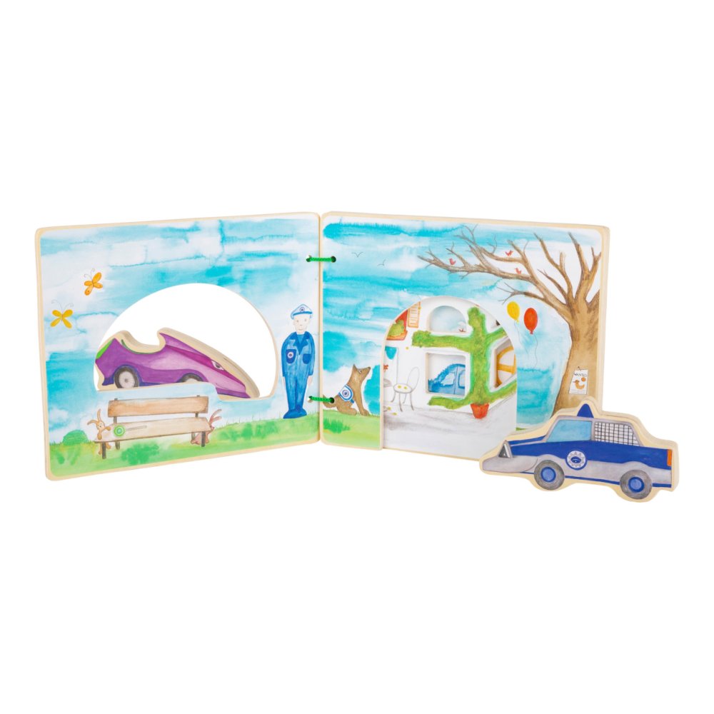 small foot Dřevěná knížka policie (obrázek 9)