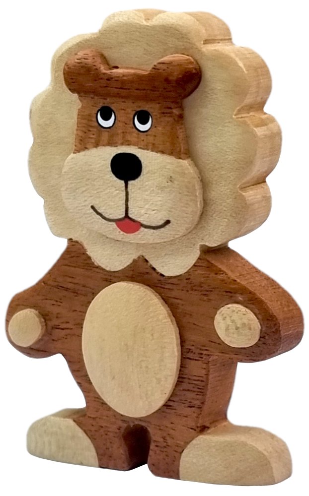 2Kids Toys Imán de madera grande León de pie