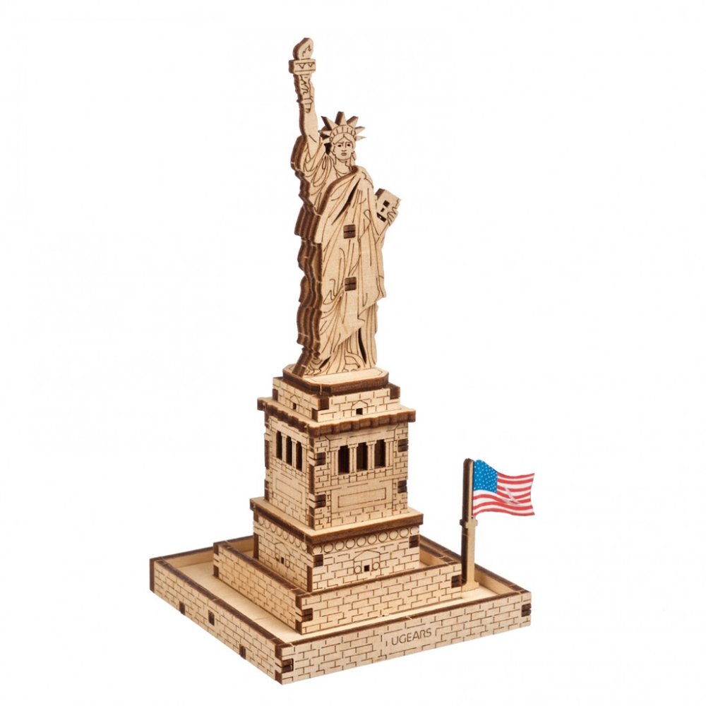 Puzzle mécanique en bois 3D Ugears Statue de la Liberté