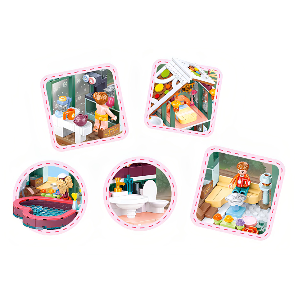 Sluban Happy Diary M38-B0961 Házikó téli vakációhoz - Image 3