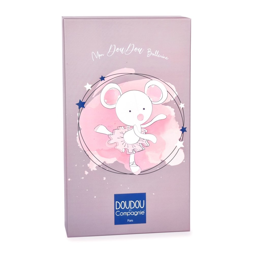Coffret cadeau Doudou - Peluche souris grise ballerine 30 cm – Image 5