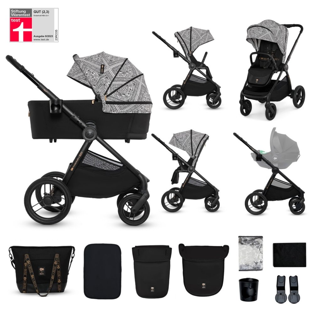 KINDERKRAFT Kombikinderwagen Nea 2 2in1 Lunar Black Bizuu – Bild 3