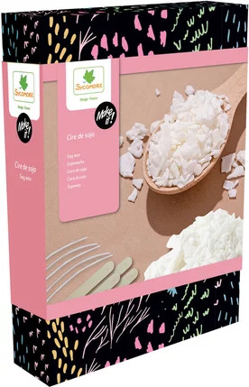 Make it! - zestaw uzupełniający - wosk sojowy i 5 knotów