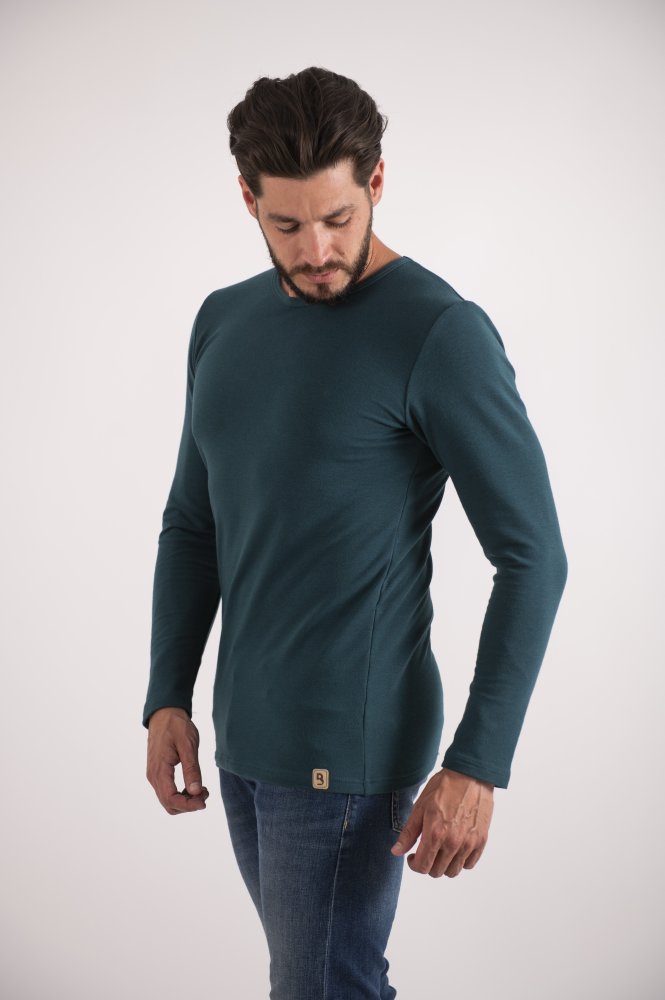 Herren T-Shirt DR Smyk Outlast® - dunkles Smaragdgrün XXL – Bild 5