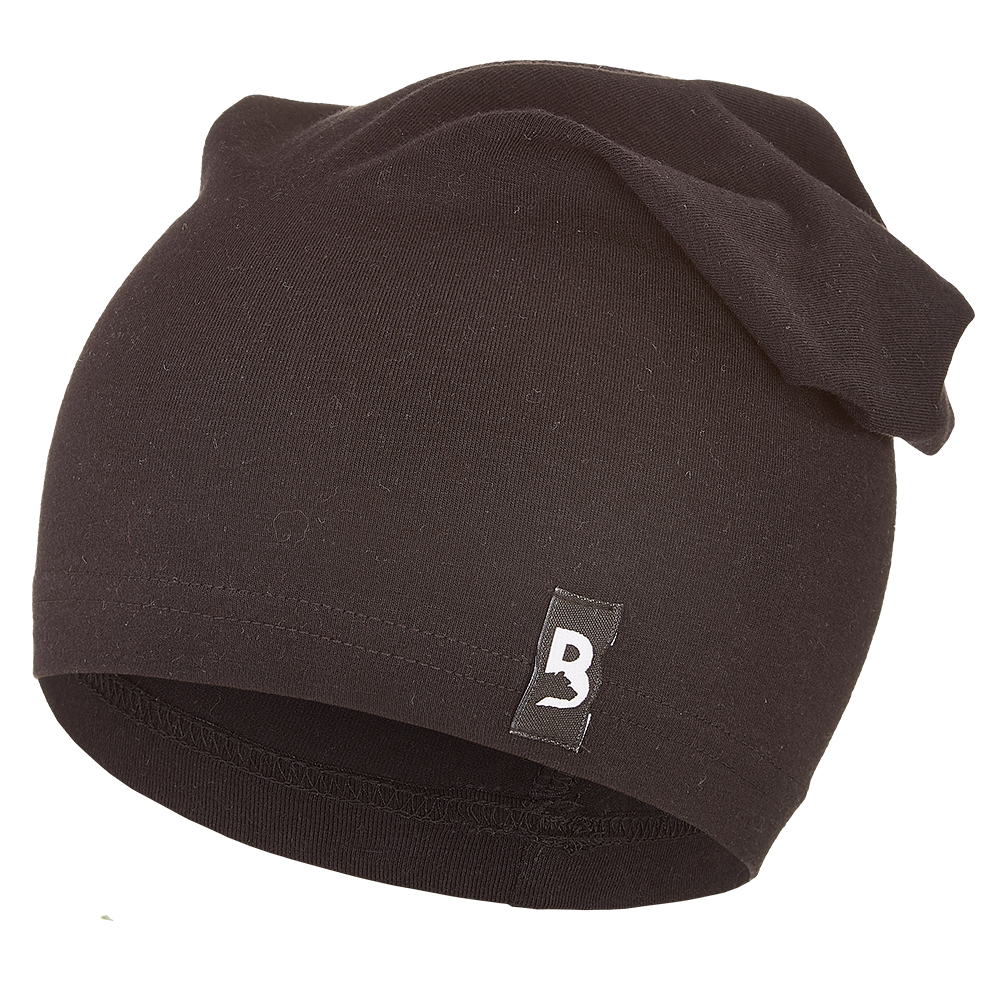 Vékony, lecsúszott BARIDI Outlast® sapka - fekete 5 | 49-53 cm