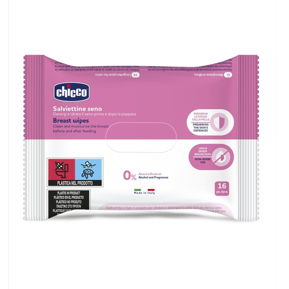 CHICCO toallitas limpiadoras de senos 16uds - Imagen 2