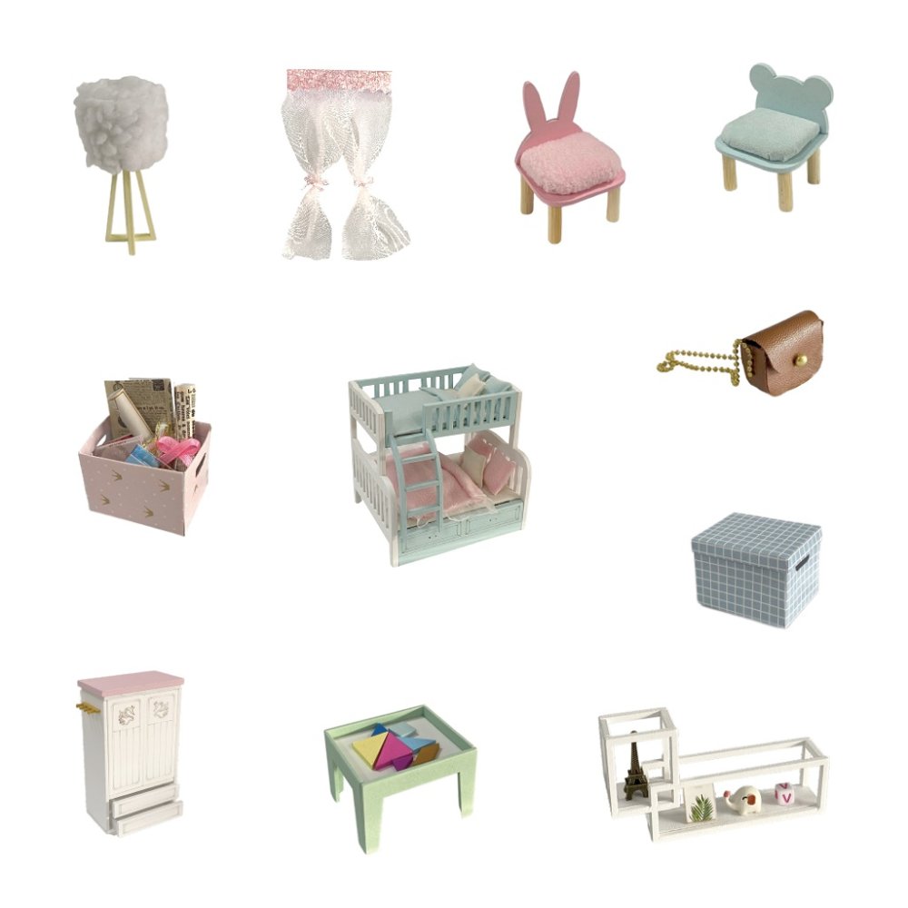 2Kids Toys miniatura domečku Útulný dětský pokoj (obrázek 2)