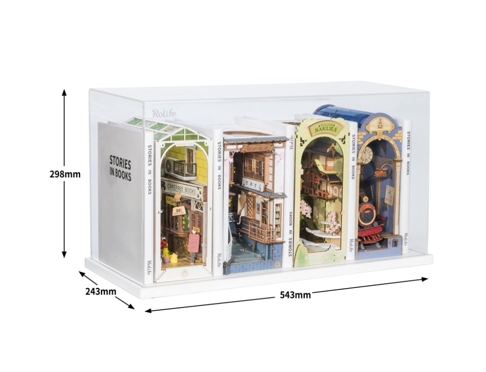 RoboTime 3D skládačka Zarážka na knihy Miniatura domečku Sakura (obrázek 10)