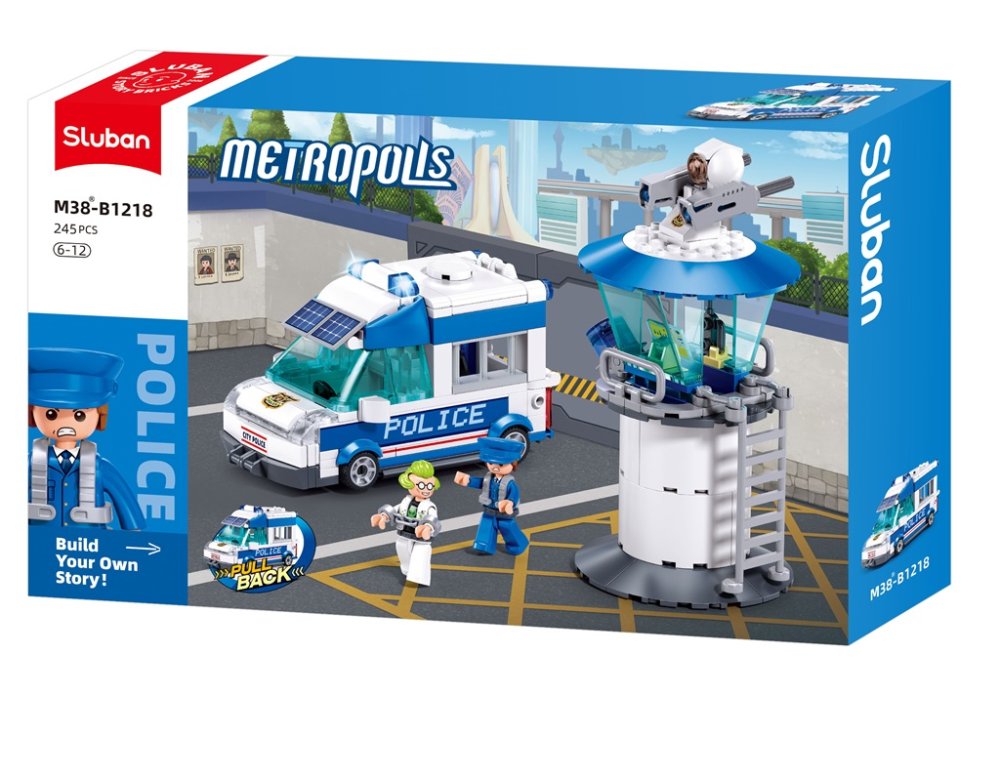 Sluban Metropolis M38-B1218 Přepravní vůz zásahové jednotky: Gangsteři za mřížemi (obrázek 4)