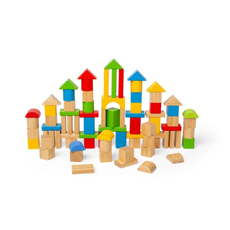 Bigjigs Toys První dřevěné kostky a vkládačka v bubínku (obrázek 3)