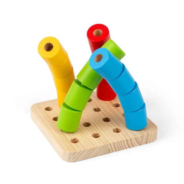 Bigjigs Toys Balanční válečky na podstavci (obrázek 2)