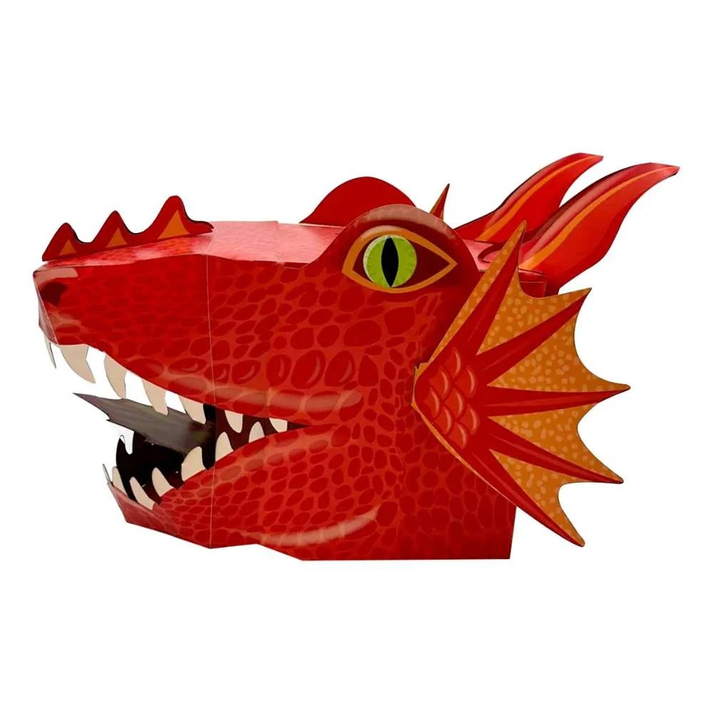 Fiesta Crafts Kreativní sada 3D maska Červený drak