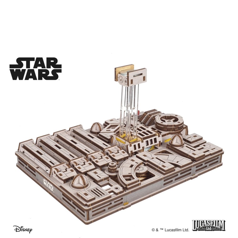 Ugears 3D dřevěná mechanická skládačka Star Wars Luke Skywalker X-Wing stíhačka (obrázek 9)
