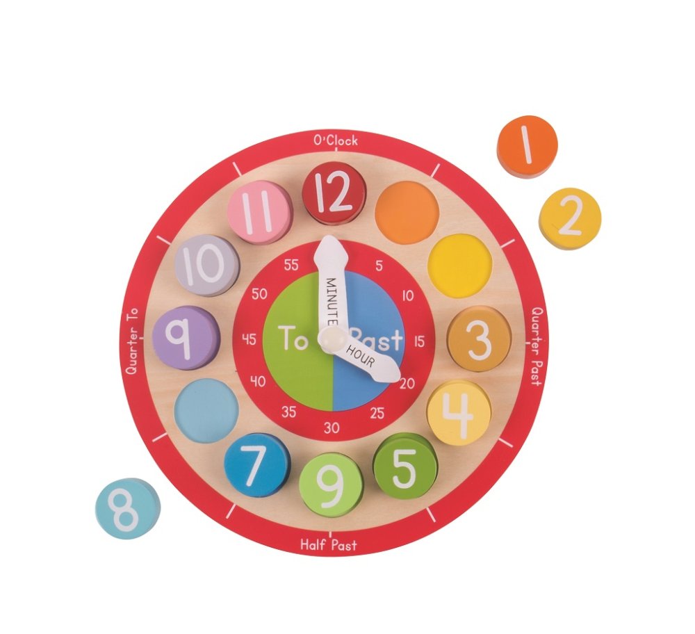 Bigjigs Toys Edukativní hodiny anglické (obrázek 3)