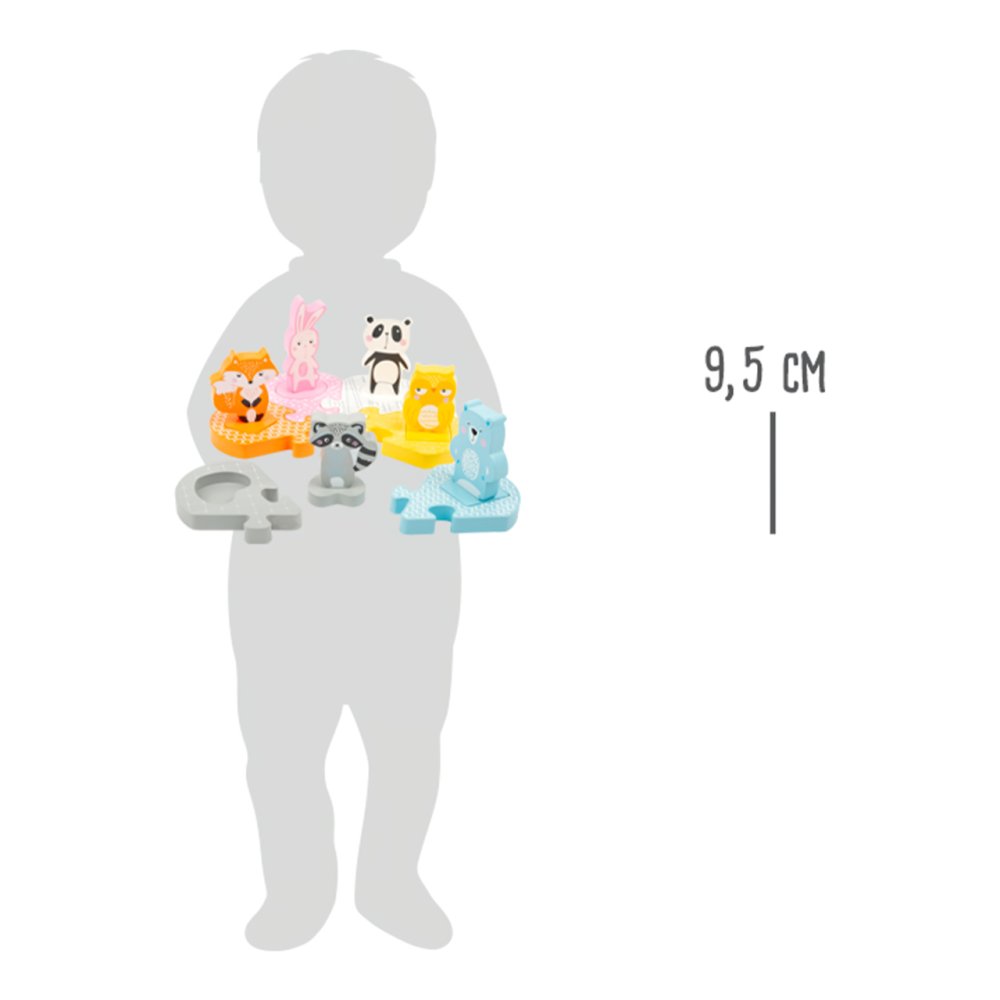 small foot Dřevěné vkládací puzzle zvířátka (obrázek 3)