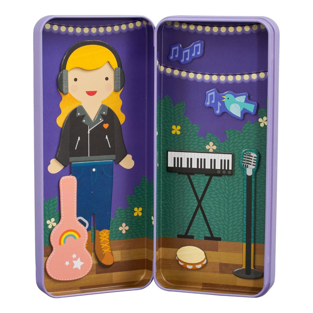Petit Collage Magnetické puzzle Muzikantka (obrázek 4)