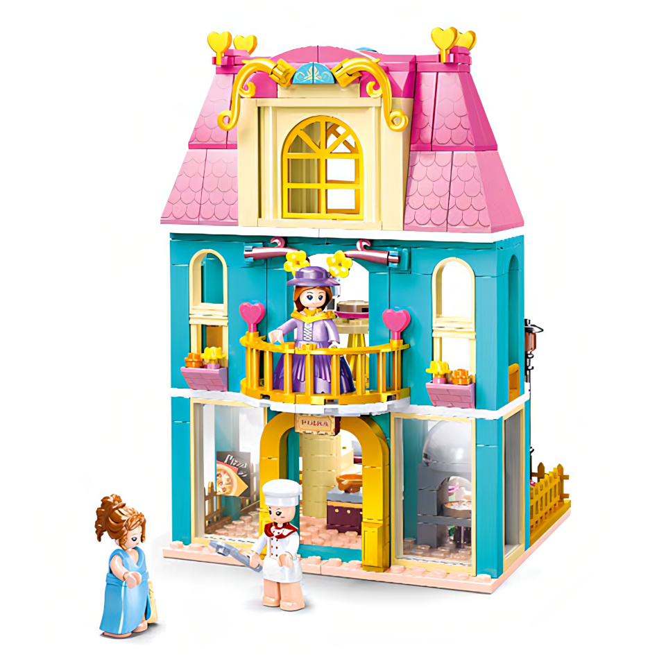Sluban Girls Dream Village M38-B0875 Dvoupatrový dům s podkrovím (obrázek 4)