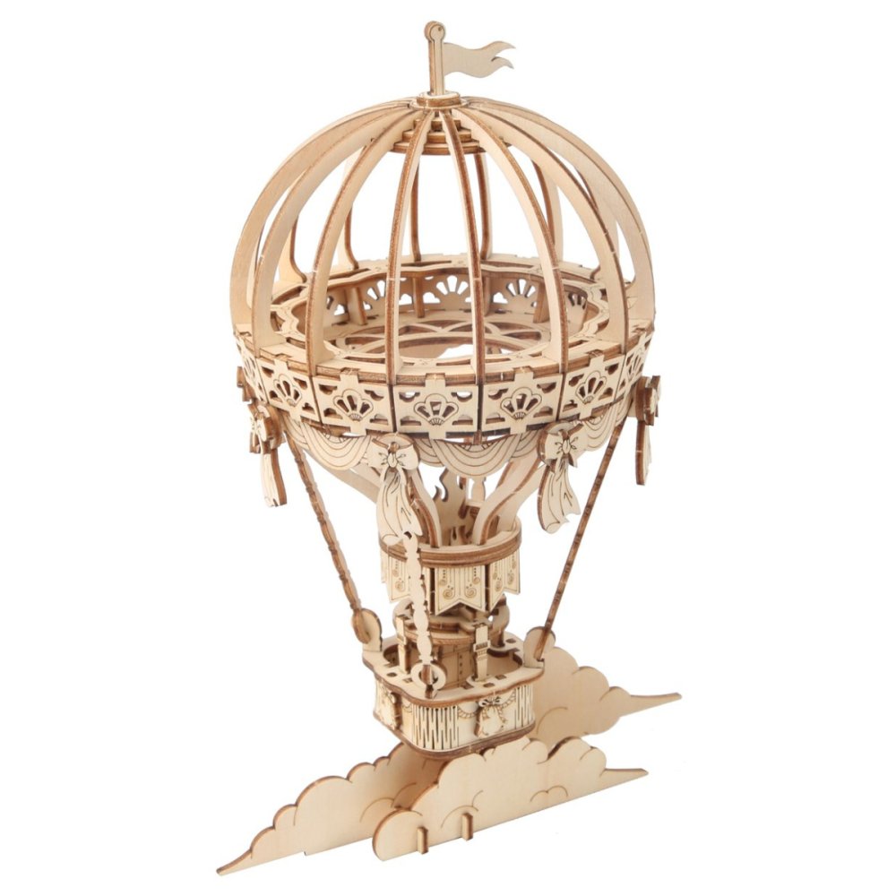 RoboTime 3D dřevěná skládačka Horkovzdušný balón