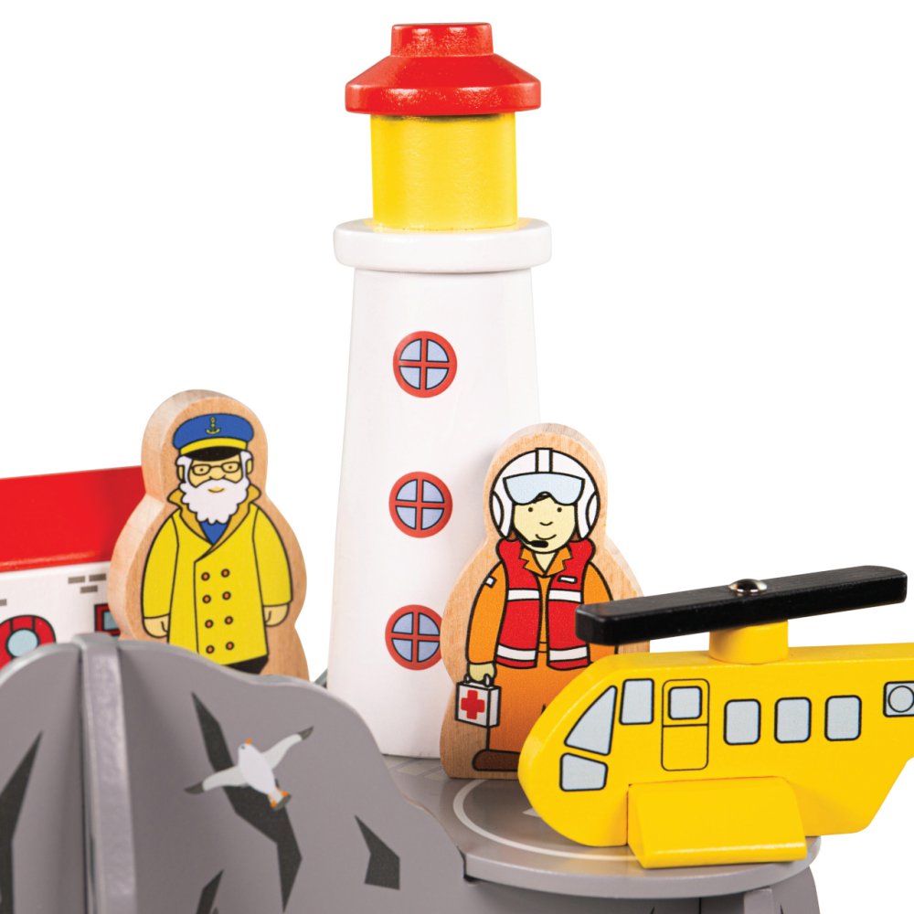 Bigjigs Rail Tunel s majákem a heliportem (obrázek 7)