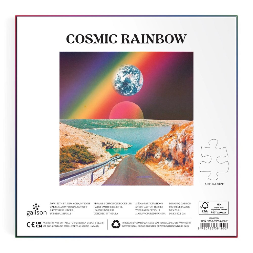 Puzzle Galison Kosmiczna tęcza 500 elementów (zdjęcie 3)