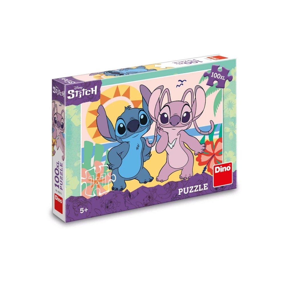 Dino Puzzle Stitch na pláži 100 XL dílků (obrázek 3)